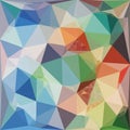 Abstract geometric composition featuring a dynamic array of polygons Royalty Free Stock Photo