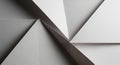 Abstract geometric composition featuring overlapping triangular shapes. These shapes create an Royalty Free Stock Photo