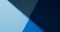 Abstract Geometric Composition of Light and Shadow in Blue Tones image photo Royalty Free Stock Photo