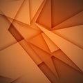 Abstract geometric composition with overlapping orange triangular shapes, creating a Royalty Free Stock Photo