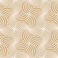 Abstract geometric composition of round lines on a white background. Striped optical texture. Seamless repeating pattern. Royalty Free Stock Photo