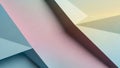 Abstract Geometric Composition with Soft Pastel Colored Planes and Sharp Angles Keywords: abstract, geometric Royalty Free Stock Photo