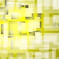 Geometric soft yellow backlight wiyh squares, Royalty Free Stock Photo