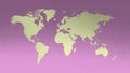 Violet backlight with silver worldmap