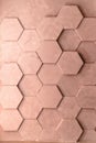 Abstract geometric concrete wall texture. Concrete honeycomb background.