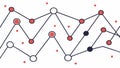 Abstract Geometric Connected Shapes Pattern, vector design Generative AI Royalty Free Stock Photo
