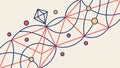 Abstract Geometric Connection, Data Network Structure Vector Generative AI Royalty Free Stock Photo