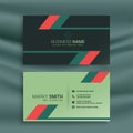 Abstract geometric creative business card design template Royalty Free Stock Photo