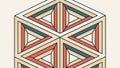 Abstract Geometric Cube Interlocking Pattern Vector, vector design Generative AI Royalty Free Stock Photo