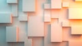 Abstract Geometric Cube Wall Design Royalty Free Stock Photo