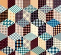 Abstract geometric cubes pattern