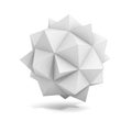 Abstract geometric 3d object, more polyhedron variations in this set Royalty Free Stock Photo