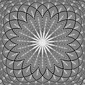 Abstract geometric 3D rotation pattern. Decorative design