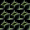 Regular futuristic squares pattern green gray black diagonally