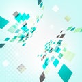 Abstract geometric design - 3d explore square mosaic background