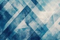 Abstract geometric design featuring blue and white triangles on a contrasting background Royalty Free Stock Photo