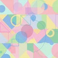 Abstract geometric design featuring overlapping shapes like c Royalty Free Stock Photo