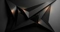 Abstract geometric design featuring sharp, pointed triangular shapes in a three-dimensional layout. Royalty Free Stock Photo