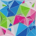 Abstract geometric design featuring a vibrant array of interconnected polygons Royalty Free Stock Photo