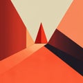 Abstract geometric design with sharp triangular forms