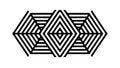 Abstract Geometric Diamond Pattern Design, vector design Generative AI Royalty Free Stock Photo