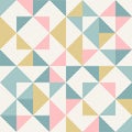 Abstract geometry in retro colors, diamond shapes geo pattern Royalty Free Stock Photo