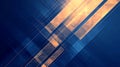 Abstract Geometric Digital Art with Golden and Blue Gradients Royalty Free Stock Photo