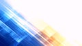 Abstract Geometric Digital Background with Blue and Orange Gradient Royalty Free Stock Photo