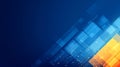 Abstract Geometric Digital Background with Blue and Orange Gradients Royalty Free Stock Photo