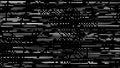 Abstract geometric dots background. Abstract gradient halftone. Computer glitch. 3D rendering