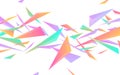Abstract geometric dynamic soft gradient colored triangle shapes texture Royalty Free Stock Photo