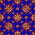 Abstract geometric ethnic oriental seamless pattern traditional design for background or wallpaper Royalty Free Stock Photo