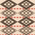 Abstract geometric ethnic rug pattern Royalty Free Stock Photo