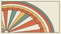Abstract geometric fan pattern, colorful and dynamic, vector design Generative AI Royalty Free Stock Photo