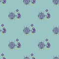 Abstract geometric fantasy modern seamless pattern