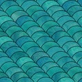 Abstract geometric fish scale wave japanese seamless pattern Royalty Free Stock Photo