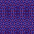 Abstract geometric floral fabric and paper pattern Vivid pink purple blue mosaic flowers on a black background Royalty Free Stock Photo