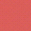 Abstract geometric floral mosaic tile in pink, red and cream yellow Modern fabric and paper pattern