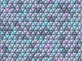 Abstract geometric four pastel color Equilateral triangles background 3D