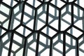 Abstract geometric glass facade of the building Royalty Free Stock Photo