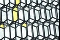 Abstract geometric glass facade of the building Royalty Free Stock Photo