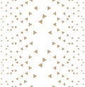 Abstract geometric gold hipster fashion design print triangle pattern Royalty Free Stock Photo