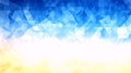 Abstract Geometric Gradient Background - Blue to Yellow Royalty Free Stock Photo