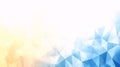 Abstract Geometric Gradient Background with Yellow and Blue Polygons Royalty Free Stock Photo