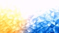 Abstract Geometric Gradient Background - Yellow to Blue Royalty Free Stock Photo