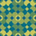 Abstract geometric graphic pattern green color tone background