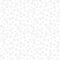 Abstract geometric gray deco vector bubbles pattern