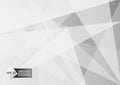 Abstract geometric gray and white color, Modern design background with copy space, Vector illustration eps10 Royalty Free Stock Photo