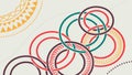 Abstract Geometric Grid with Intersecting Lines, vector design Generative AI Royalty Free Stock Photo