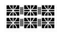 Abstract Geometric Grid Modular Pattern, vector design Generative AI Royalty Free Stock Photo